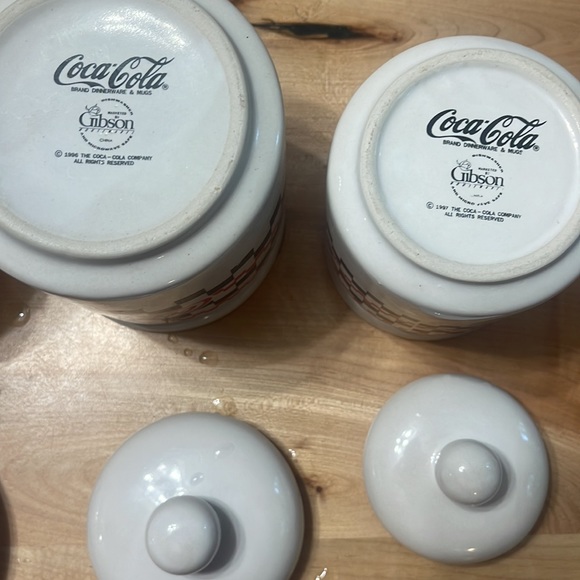 Coca-Cola ceramic canisters - Picture 10 of 10